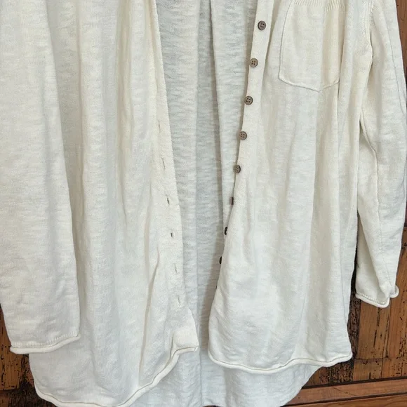 Free People Zuma Sweater Set Button Down Shirt Knit shorts - Picture 9 of 15